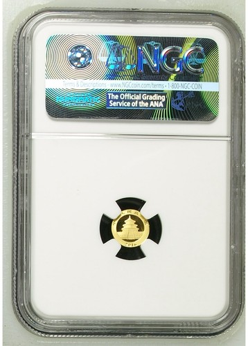 NGC MS70 ER 2016 China Gold panda Coin 1g AU.999 10Yuan panda gold - Picture 2 of 2
