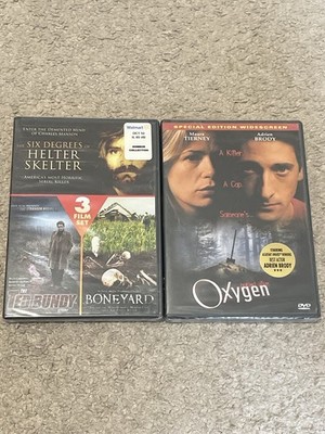 Brand New Horror Thriller DVD Lot Oxygen Adrien Brody Ted Bundy Boneyard