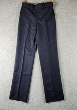 Flying Cross Pants Womens 10 Navy Blue TR070WT Uniform Work Dress Polyester