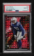 2024 Finest Common Red Geometric Refractor 5/10 Laiatu Latu PSA 10 GEM MT 0q21