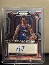 2021-22 Panini Prizm - Rookie Penmanship Keon Johnson #RP-KJN (AU, RC)