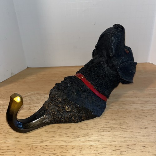 Nature’s Window Black Lab Dog Hand Painted Wall Hook Hanger. - Picture 4 of 10