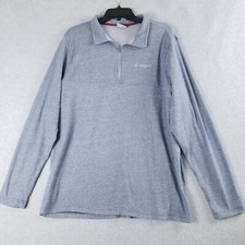 Columbia Men's Sweatshirt Size XL 1/4 Zip Long Sleeve Blue