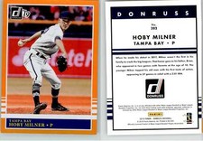 Hoby Milner 2019 Donruss Retro 1985 Holo Orange #202 Rays