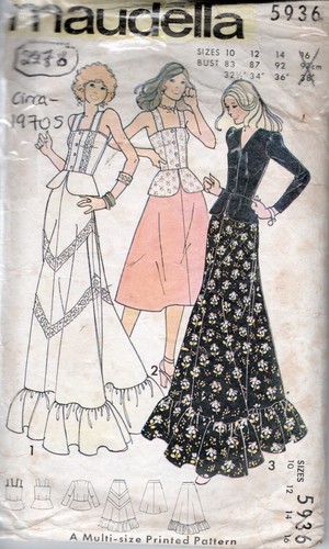 1970s Vintage Sewing Pattern (Bust: 32 1/2 - 34 - 36″) SKIRT CAMISOLE TOP (2278) - Picture 1 of 3