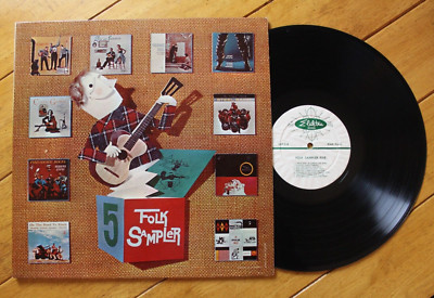 FOLK SAMPLER FIVE LP 12'' VINYL RECORD VG+ ELEKTRA VARIOUS COMPILATION