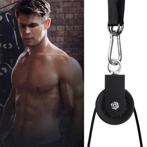 360 Degree Rotation Traction Wheel Detachable Heavy Duty Lift Pulley Gym Pulley - Picture 7 of 8
