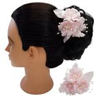 Lot of 10 Bunches Pink Artificial Flowers Pearl Spray Hair Pageant Wedding Dance
