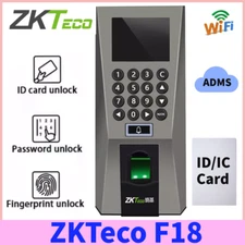 ZKTeco F18 TCP/IP Wifi ID/IC Fingerprint Time Attendance Door Access Control F18