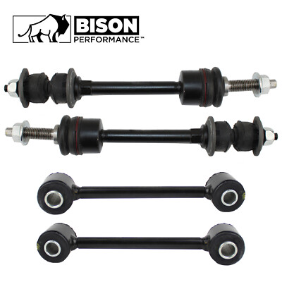 Bison Performance 4pc Front & Rear Sway Bar Link Kit For Mitsubishi Raider 06-09