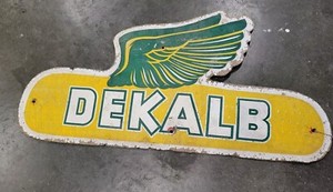 Vintage Original Masonite Dekalb Agricultural Advertising Sign