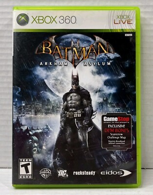 Batman Arkham Asylum (Microsoft Xbox 360, 2009) - Manual Included 