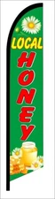 LOCAL HONEY swooper, flutter flag banner sign 9166