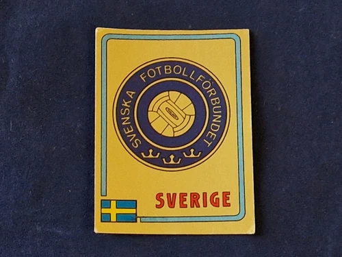Panini UEFA EURO 84 France 1984,badge sticker #256 Sverige Sweden Schweden, good