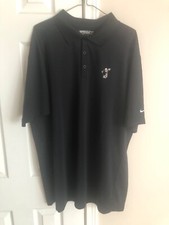 Mens Nike Disney Mickey Mouse Black Dri-Fit Tour Performance Golf Polo Shirt XXL