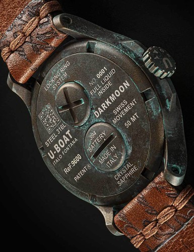 U-Boat 9600/A Herrenuhr Darkmoon Unico 45mm 50M - Bild 4 von 7