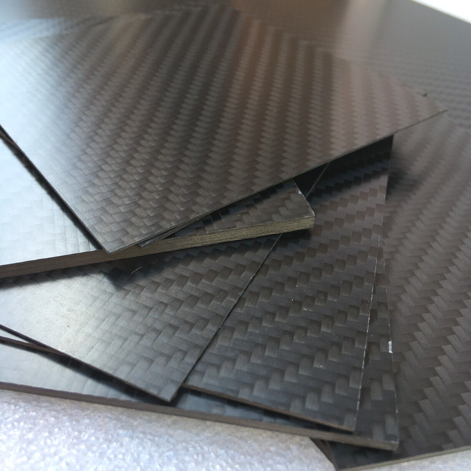 Matt Finish Carbon Fibre Plate Fibre Panel Sheet 3K Twill Weave 0.5 1 1.5 2 3mm