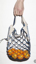 Decke Eudon Choi  Mavika Bag Tote Rare Womens Leather Cream/Teal NWT