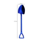 Stainless Steel Blue Shovel Shape Metal Teaspoon Coffee Spoon Flatware Gift Idea