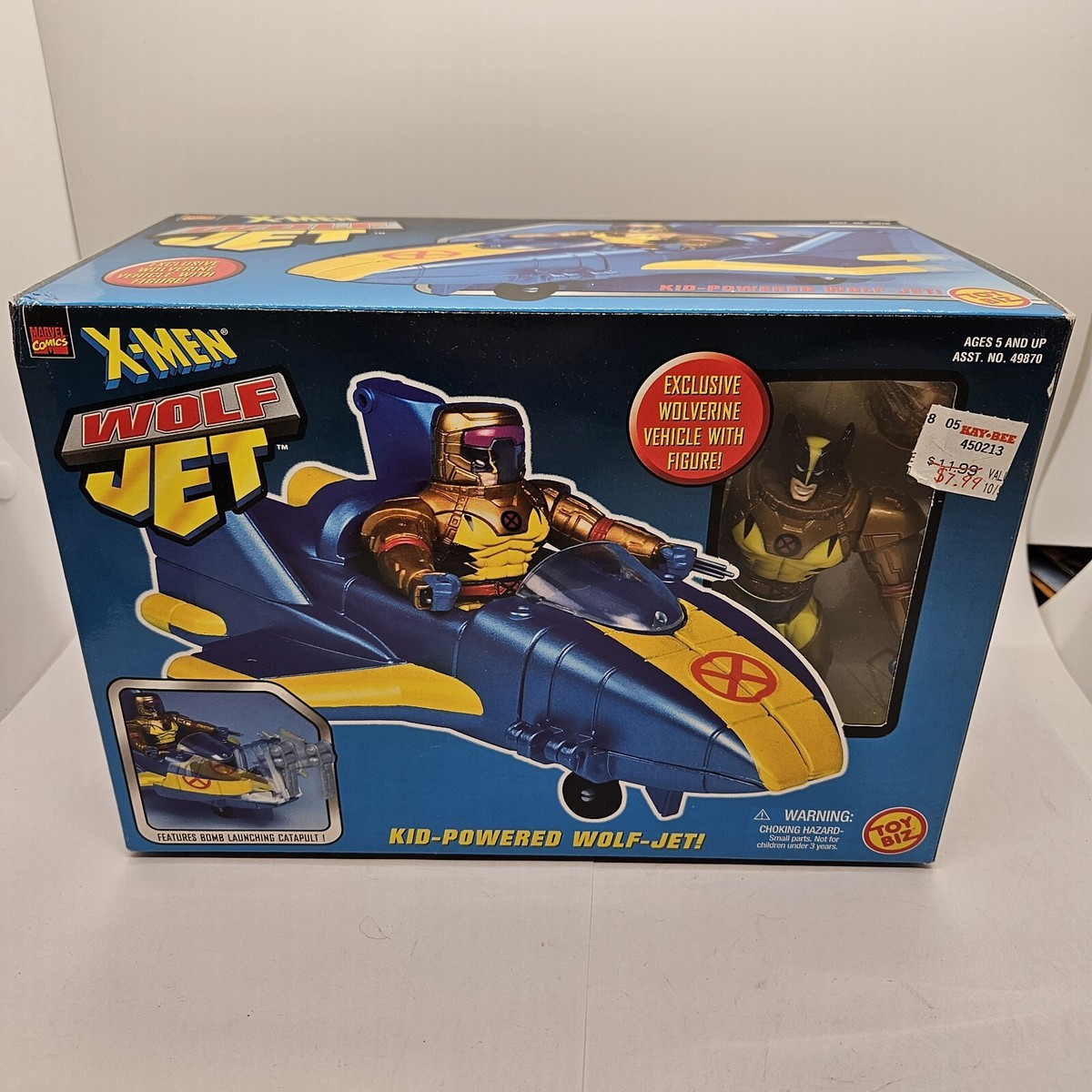 Marvel X-Men Wolverine Wolf Jet With Exclusive Figure 1998 Toy Biz