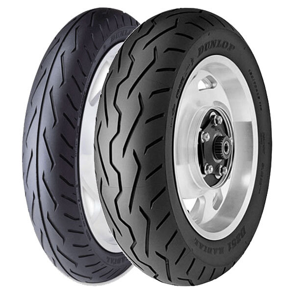 TYRE PAIR DUNLOP 130/70-18 63H D251 (L) + 200/60-16 79V D251