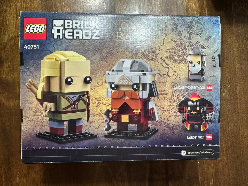 LEGO 40751 Lord of the Rings Legolas & Gimli Brickheadz - Image 2 of 2