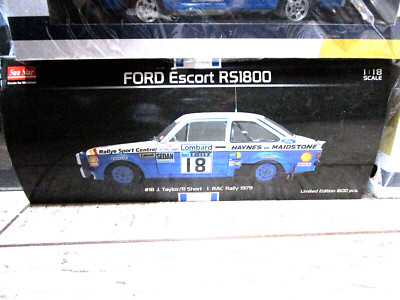 FORD Escort MKII Rallye RS1800 RAC GB 1979 #18 Taylor Haynes Shell Sunstar  1:18