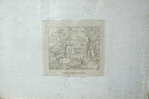 ANTICO QUADRO INCISIONE LITOGRAFIA OPERA Raffaello Sanzio Urb. Inv. N.C.Inc. 800 - Foto 2 di 12