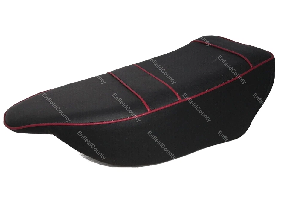 Asiento de motocicleta clásico AJS incomparable 1960-64 - sillín de tubería rojo doble/único Foto 2 de 4