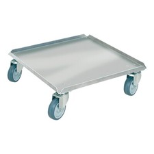 Logistikroller für Behälter/Spülkörbe 500x500 mm, Edelstahl, rostfrei