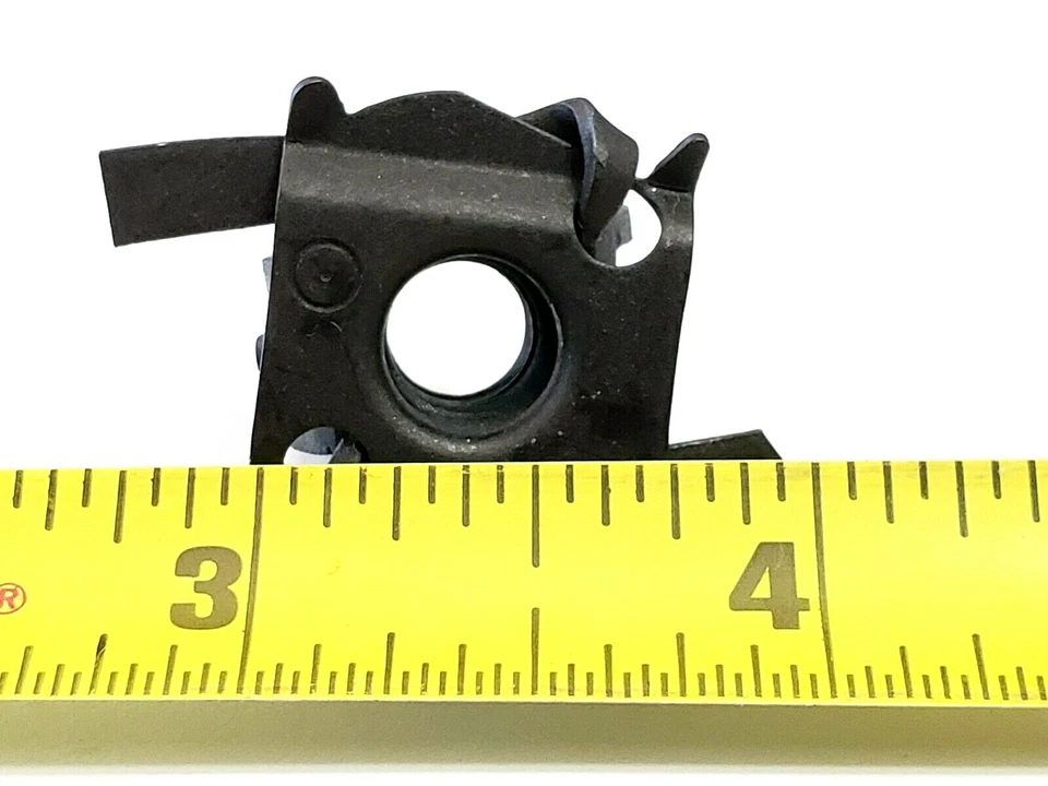 Ford Mustang 5/16-18 Fender Hood Adjuster Leveler Rubber Bumper Cage Nut 2pcs TP - Image 3 of 4