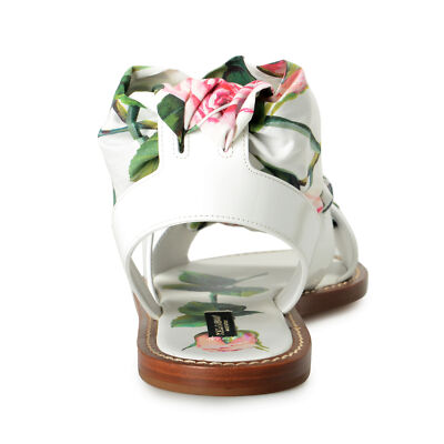 Dolce & Gabbana★素敵!Floral Print Ankle Wrap Sandals Dolce & Gabbana Women's Floral Print Ankle Wrap Sandals