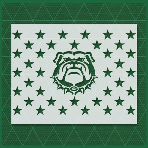 Georgia Bulldogs Stencil – Reusable Mylar 10 Mil – Football Craft Template - Afbeelding 6 van 8