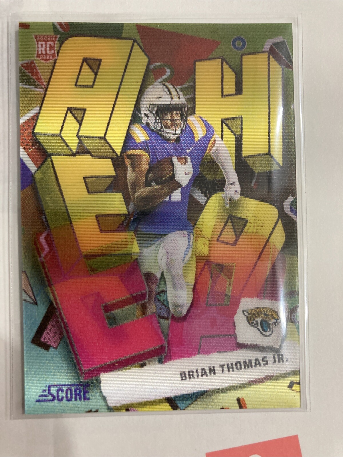 2024 SCORE NFL Step Ahead Lenticular Case Hit Ssp Brian Thomas Jr Jaguars RC
