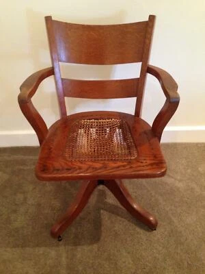 English Oak Swivel Captains Chair Antiques Gumtree Australia