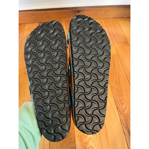Tatami Birkenstock Fussbett Strap Sandals Turquoise Women's 9 - Picture 6 of 6
