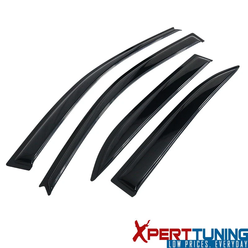 Se adapta a 03-08 Toyota Corolla viseras de ventana ventilación protector de lluvia deflector cinta en 4 piezas Foto 3 de 4