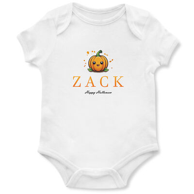 Personalisierte Happy Halloween Strampler Baby Weste Herbst Erstes Kostüm Junge...