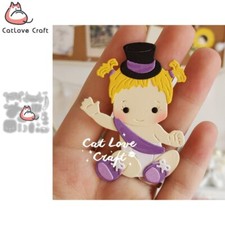Baby Girl Metal Cutting Dies Scrapbooking Stencil Die Cuts Card Making DIY Craft