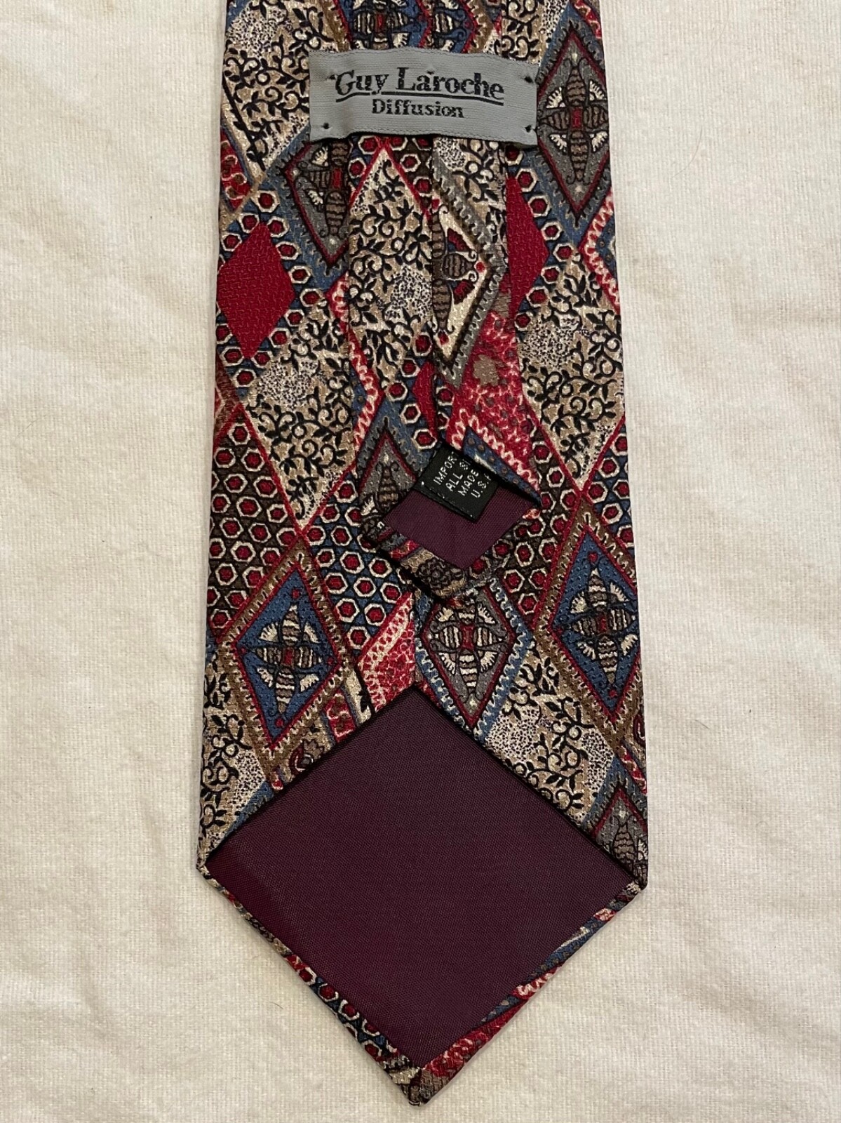 Guy Laroche Diffusion geometric quilt patchwork p… - image 1