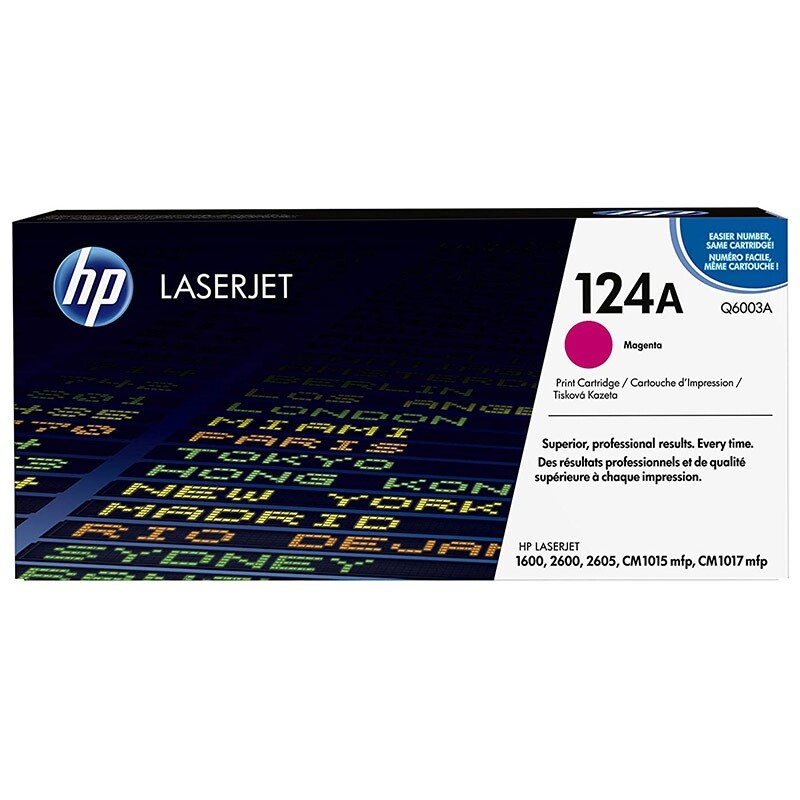 Оригинальный тонер Hewlett-Packard 124A Colour LaserJet пурпурный, hohe Reichweite