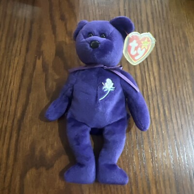 Ty Beanie Baby - PRINCESS Diana Bear 1997 RARE & RETIRED -with TAGS