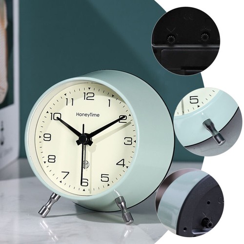 Bedside Table Clock Silent Small Table Clock Desktop Kids Bedroom Home - Picture 2 of 12