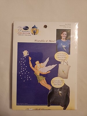 Henning へニッシュ工房 Disney Tinkerbell Thomas Kinkade Cross Stich Vignette Wearable Kit