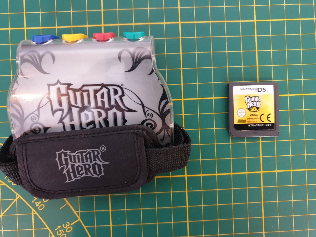 GAMEBOY GAME BOXED BOITE JEU GUITAR HERO ON TOUR +GLOVE NTR-YGHP