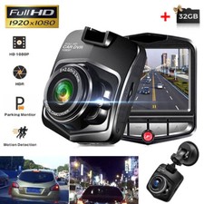 2.2"Full HD 1080P Dash Cam Car DVR Recorder 24H Parking Detection Free 32GB Card