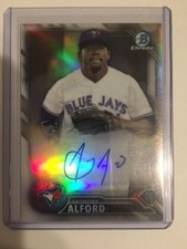2016 Bowman Chrome Anthony Alford Rookie Refractor Auto 368/499 - Hot!