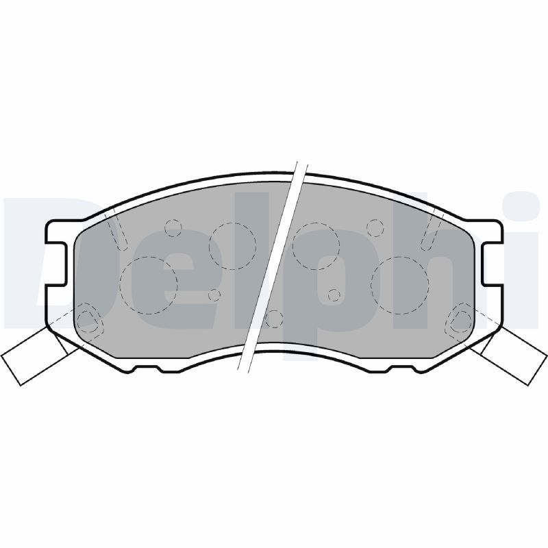 Plaquettes de frein DELPHI LP1461 idéales pour les trajets en famille en Toyota Previa