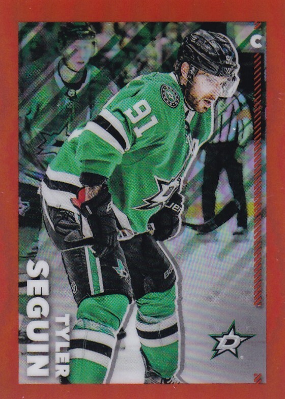 2022-23 TOPPS CHROME NHL STICKER #160 Tyler Seguin - Dallas SP ORANGE /25 MADE