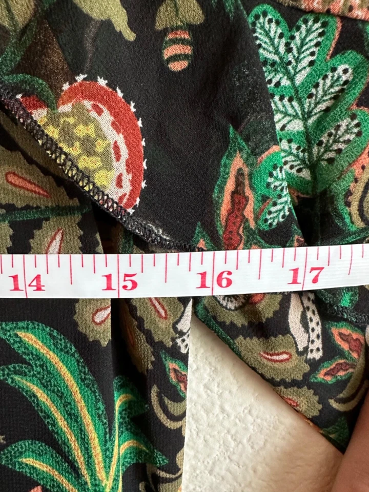 Scotch and Soda Maison шотландское платье размер XSmall джунгли печати оборки фантастический - Изображение 3 из 4